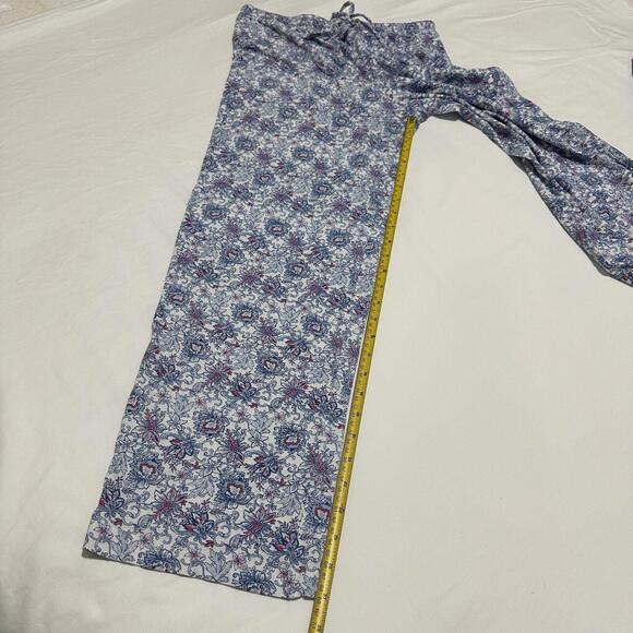 Lauren Ralph Lauren S Small PJ Pajama Set Long Sleeve Top / Pants Blue Pattern - Picture 6 of 11